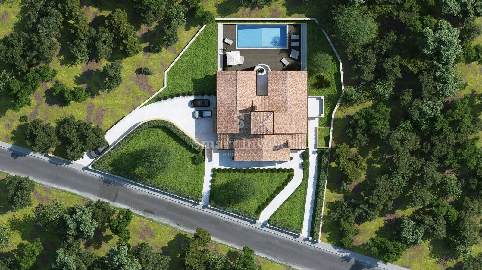 istra - lupoglav, započeta gradnja istarske vile s bazenom - slika 5