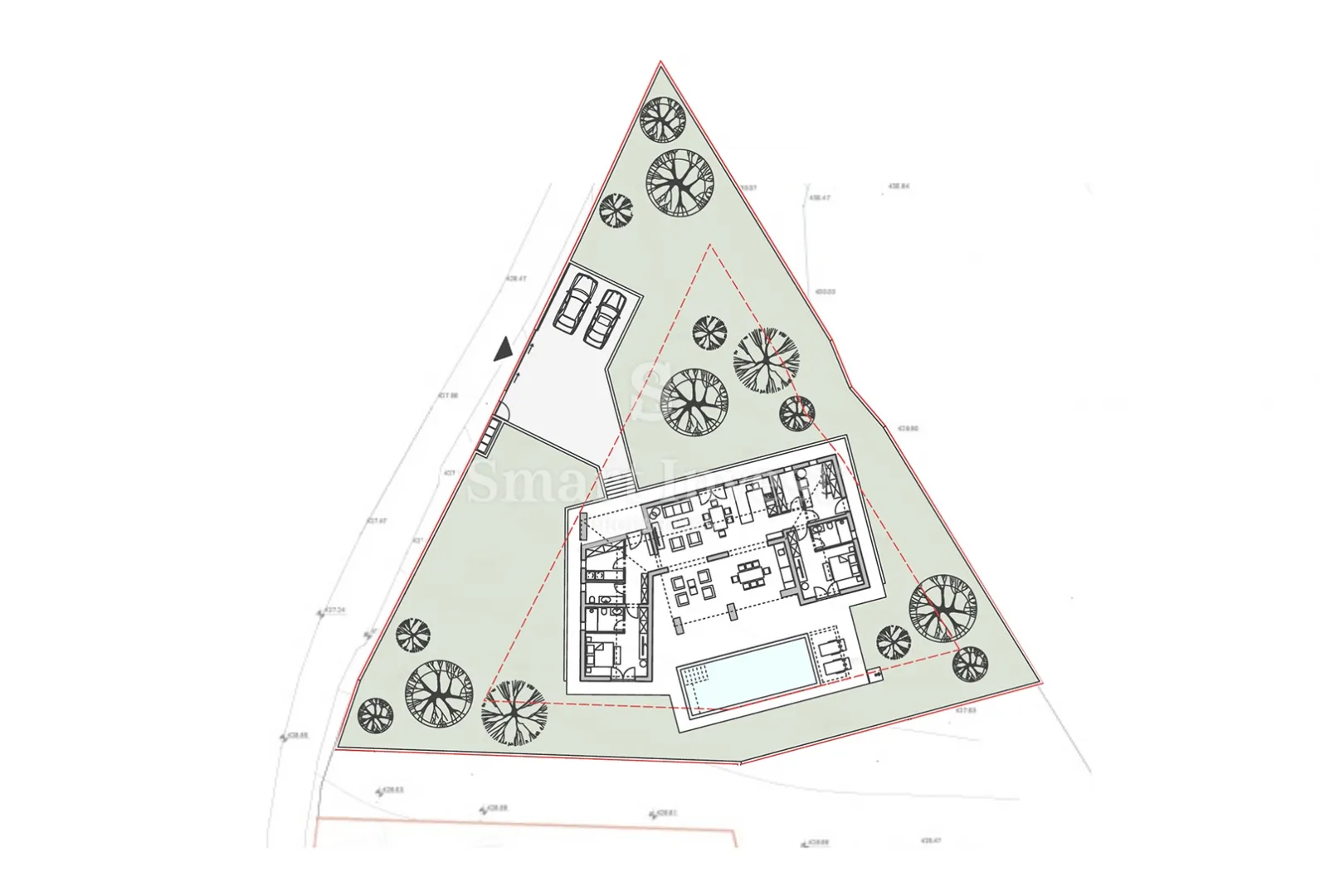 istra - gračišće, građevinsko zemljište s projektom, 1375 m2 - slika 6