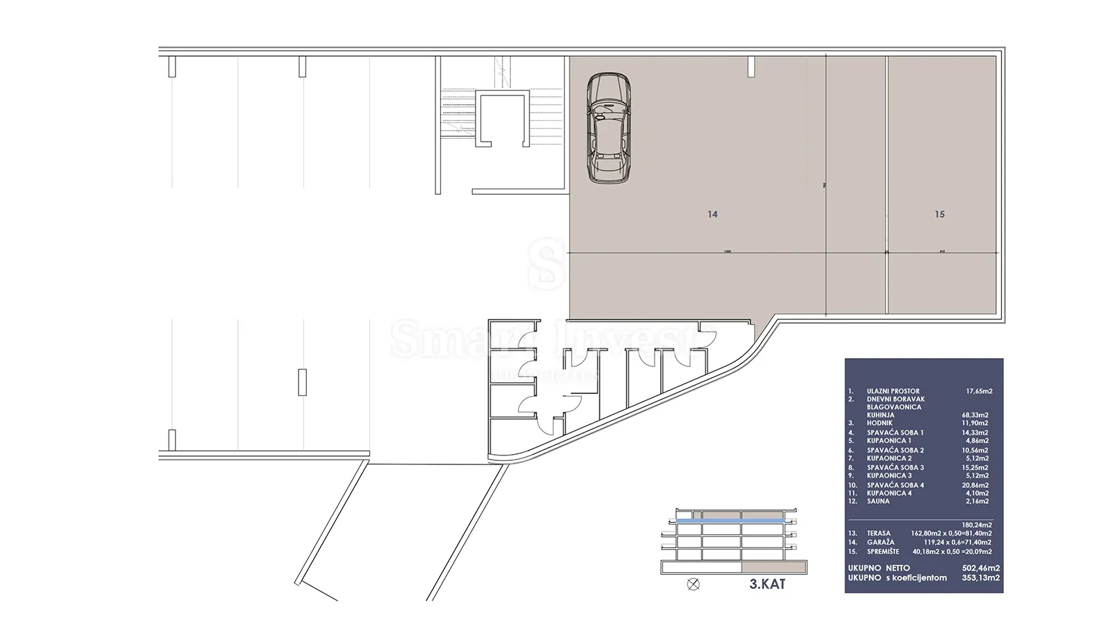 opatija, penthouse 4s+db u vrhunskoj novogradnji s bazenom (301) - slika 11