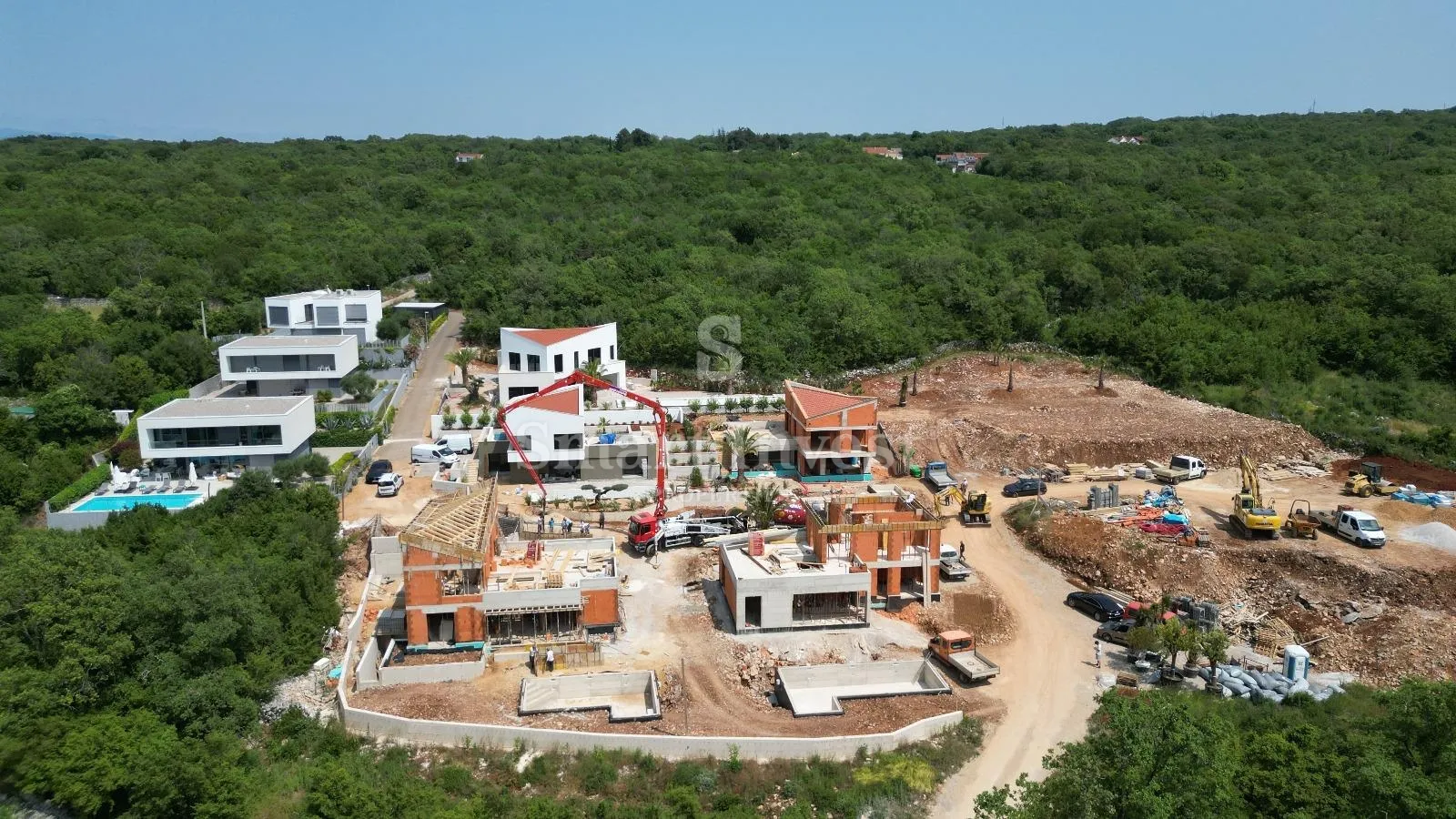 krk - malinska, moderna vila s bazenom, gymom i pogledom na more (d) - slika 10