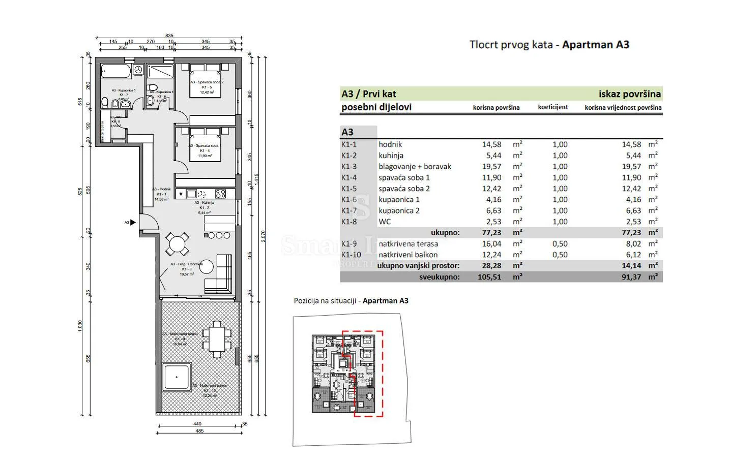 opatija, stan 2s+db s pogledom na more u luksuznoj novogradnji (a3) - slika 7