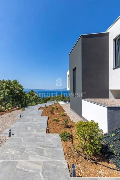 kostrena - predivna moderna vila s panoramskim pogledom - slika 49