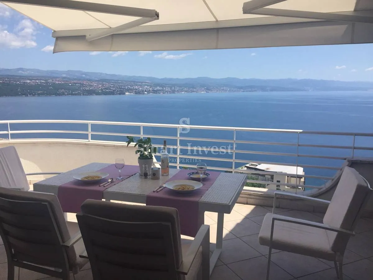 OPATIJA, odličan stan 4S+DB s panoramskim pogledom na Kvarner