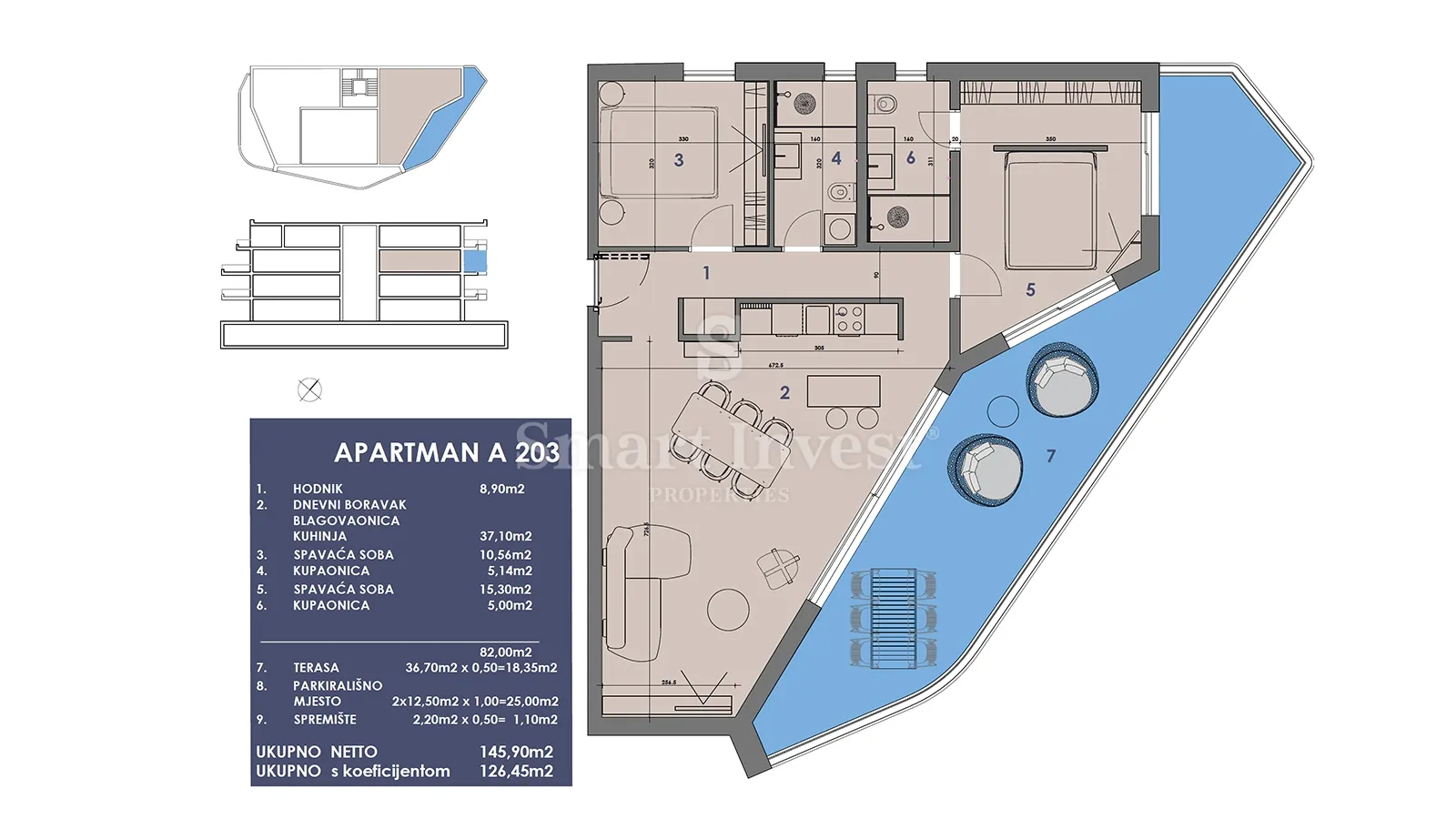 opatija, stan 2s+db u vrhunskoj novogradnji s bazenom (a203) - slika 4