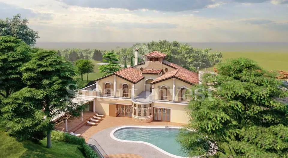istra, započeta gradnja 440m2 s dozvolom, zemljište 1700m2 - slika 2
