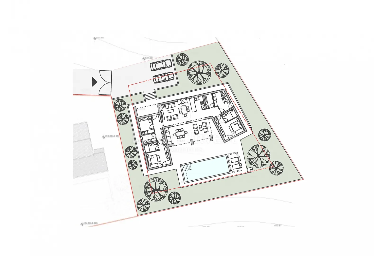 istra - gračišće, građevinsko zemljište s projektom, 1100 m2 - slika 15