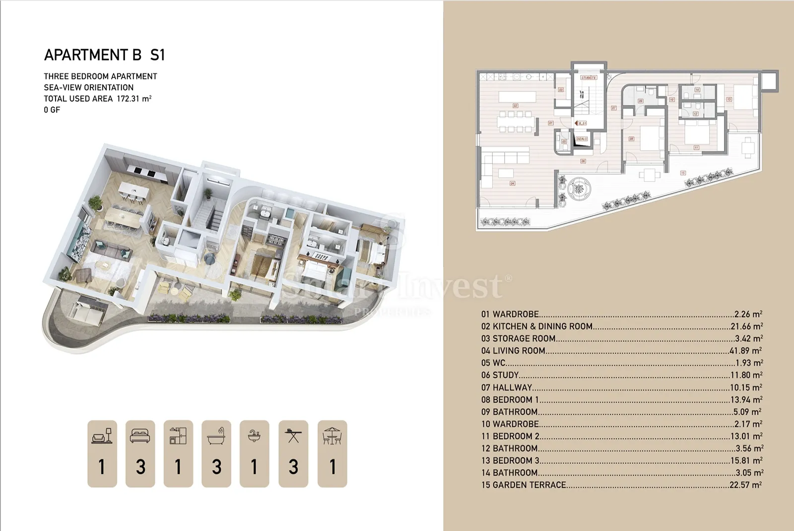 opatija - centar, stan 3s+db s pogledom na more u novogradnji (b-s1) - slika 7