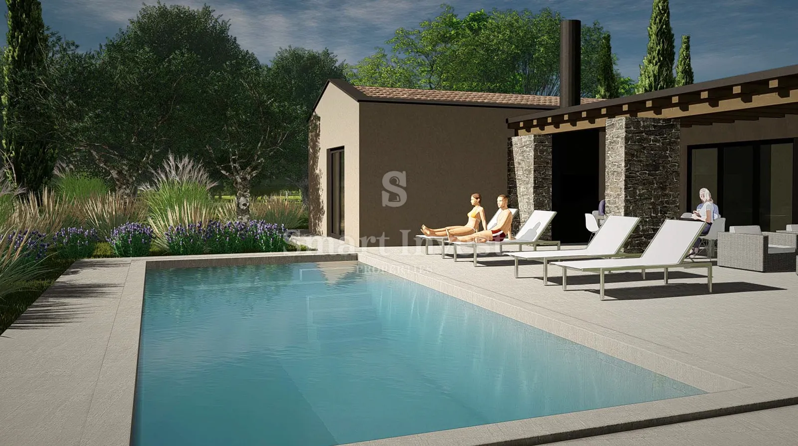 istra - gračišće, građevinsko zemljište s projektom, 1100 m2 - slika 8