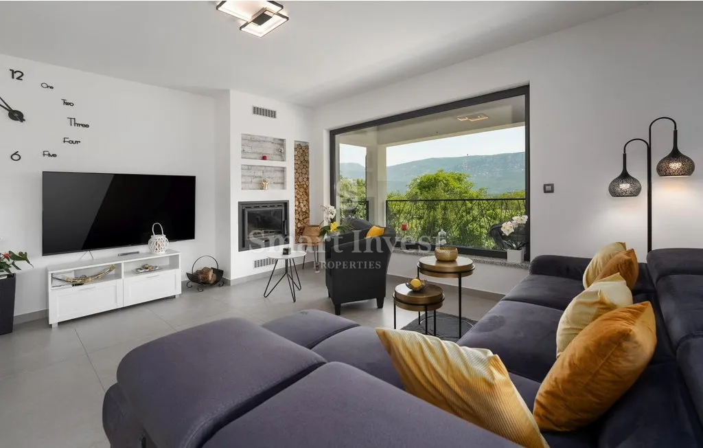 labin - rabac, nova moderna vila s bazenom 7 km od mora - slika 31
