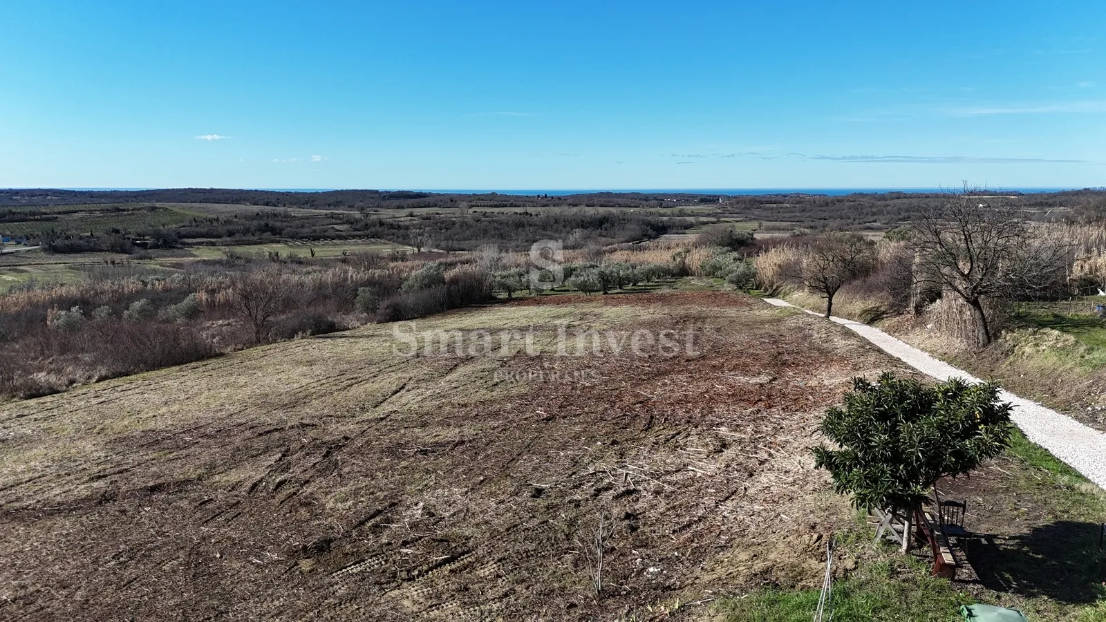 buje, građevinsko zemljište od 1036 m2 za kuću, pogled more - slika 5