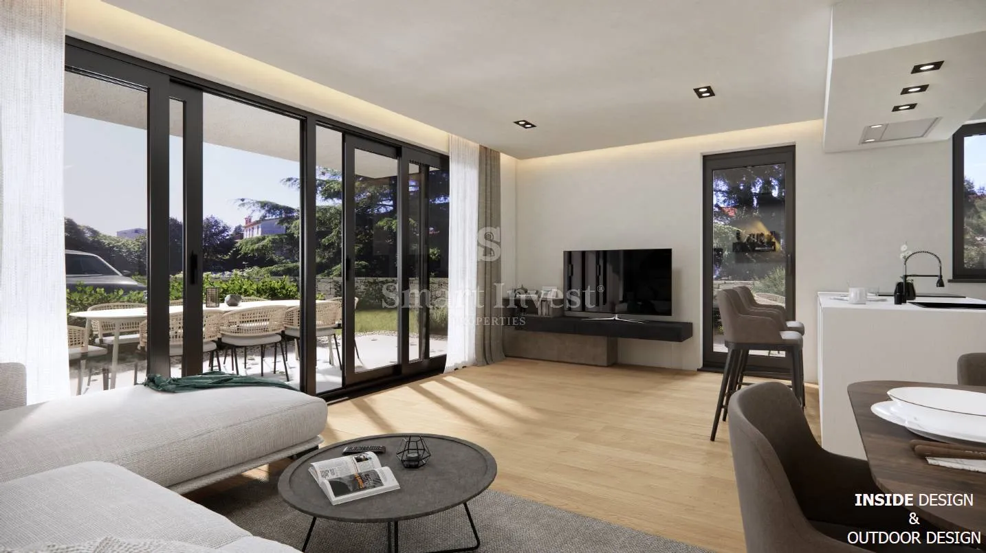 ROVINJ - CENTAR, VRHUNSKA NOVOGRADNJA 2S+DB, 122 m2, s garažom (S2)