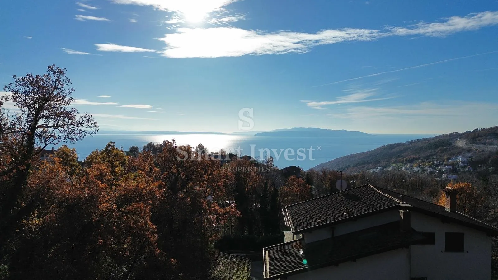 BREGI, zemljište za izgradnju dvije vile s pogledom na more - Bregi, Matulji