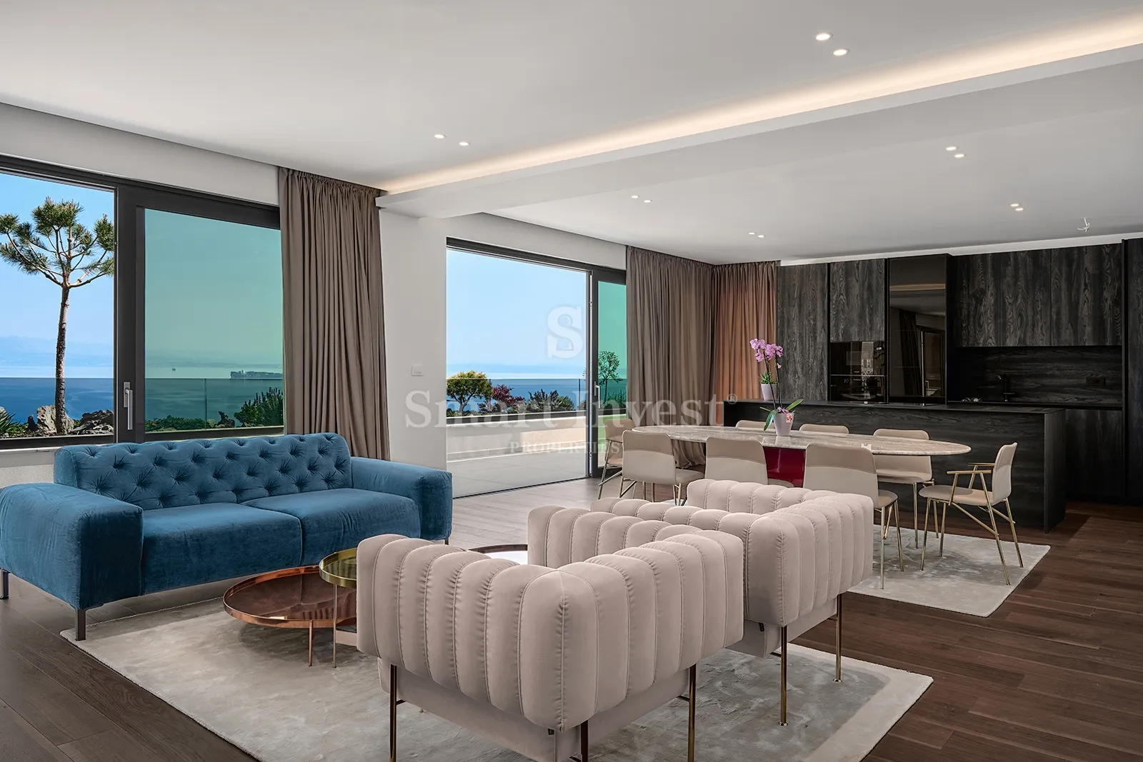 OPATIJA, luksuzan penthouse 3S+DB, s krovnim bazenom i pogledom na more (S3)