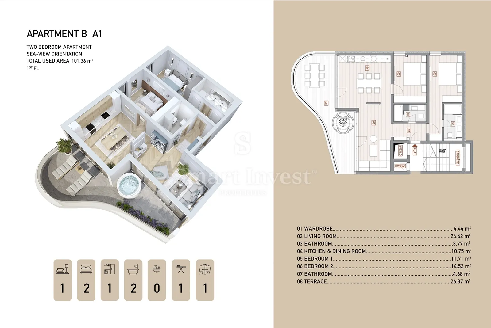 opatija - centar, stan 2s+db s pogledom na more u novogradnji (b-a1) - slika 32