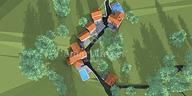 opatijska rivijera, teren od 3.282 m2 sa 7 starina i projektom, pogled na more - slika 4