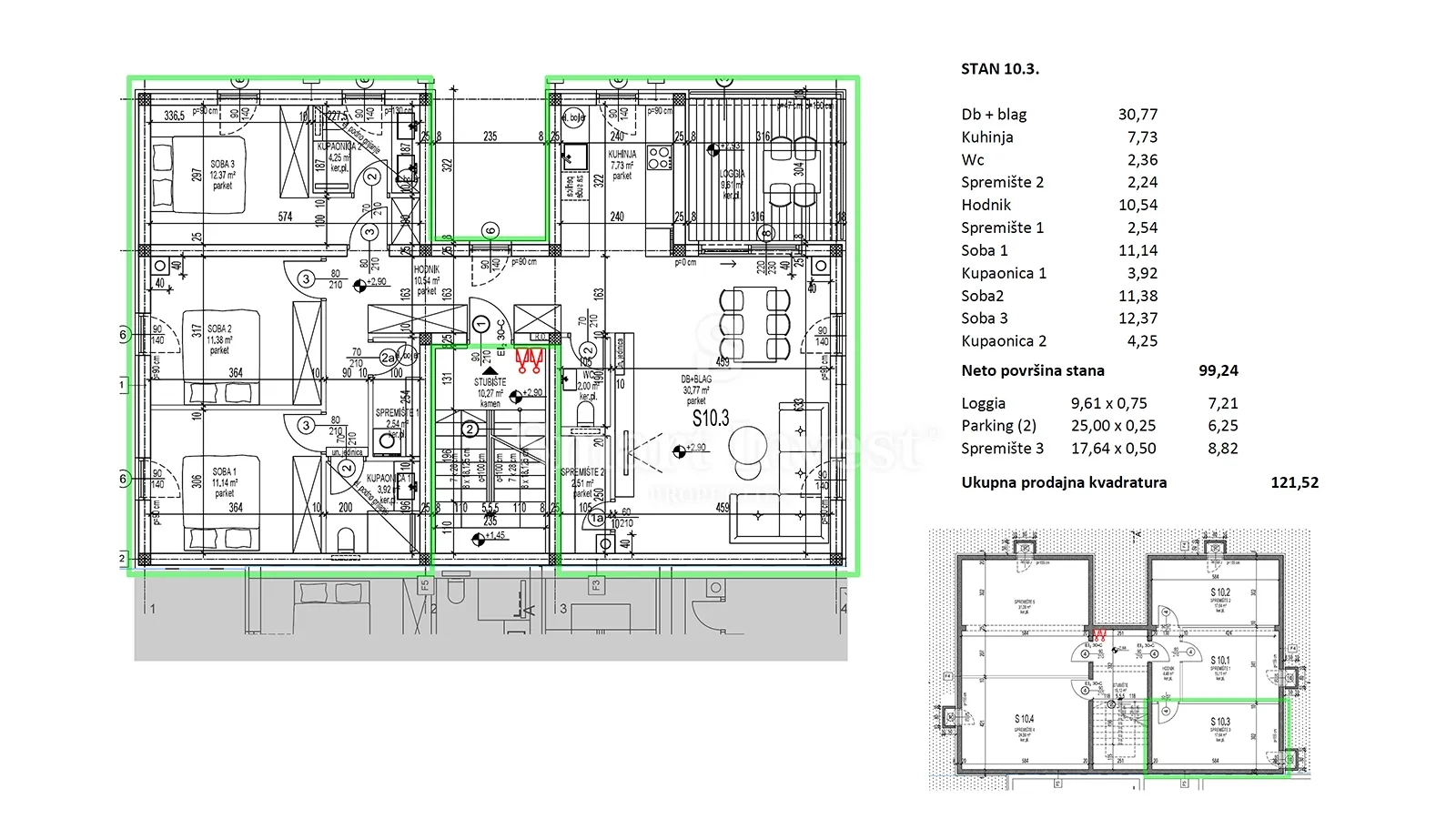 cres, stan 3s+db u novogradnji u blizini mora i centra (s 10.3) - slika 4