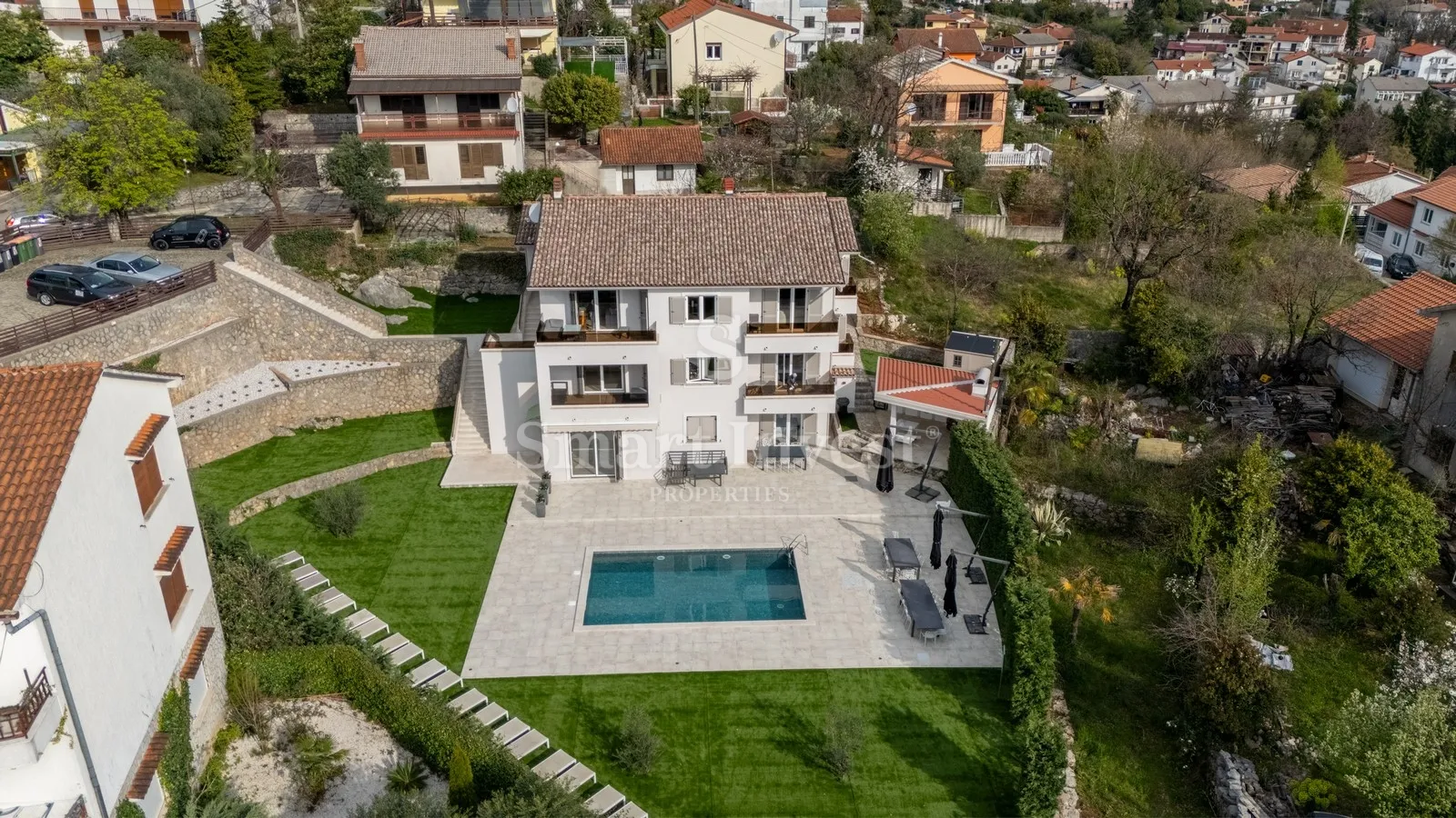 OPATIJA - POBRI, luksuzna vila s bazenom i pogledom na more - Pobri, Opatija