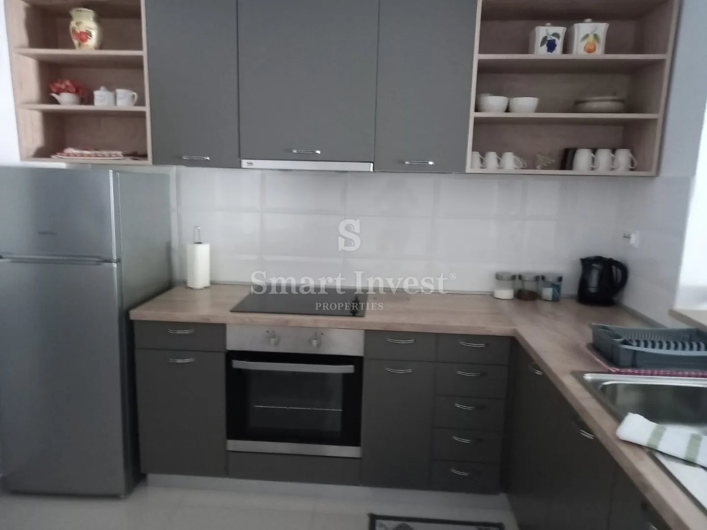 matulji - jušići, kuća u nizu s 3 stana, pogledom na more, konobom i garažom - slika 26