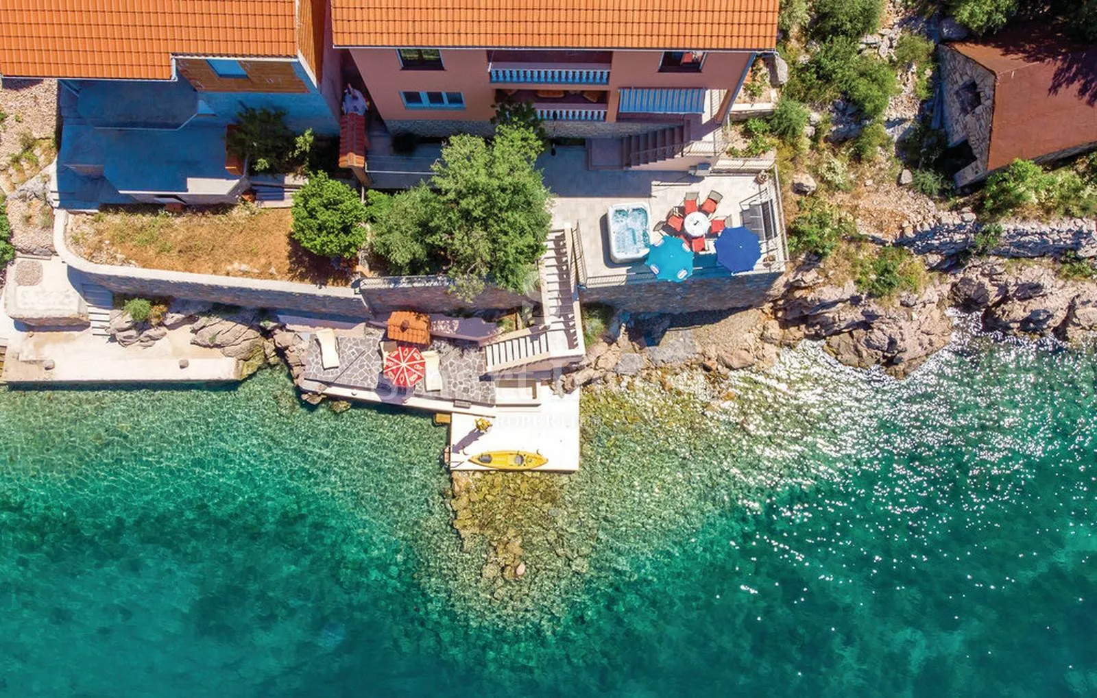 KARLOBAG - OKOLICA, kuća za odmor 1.red do mora!