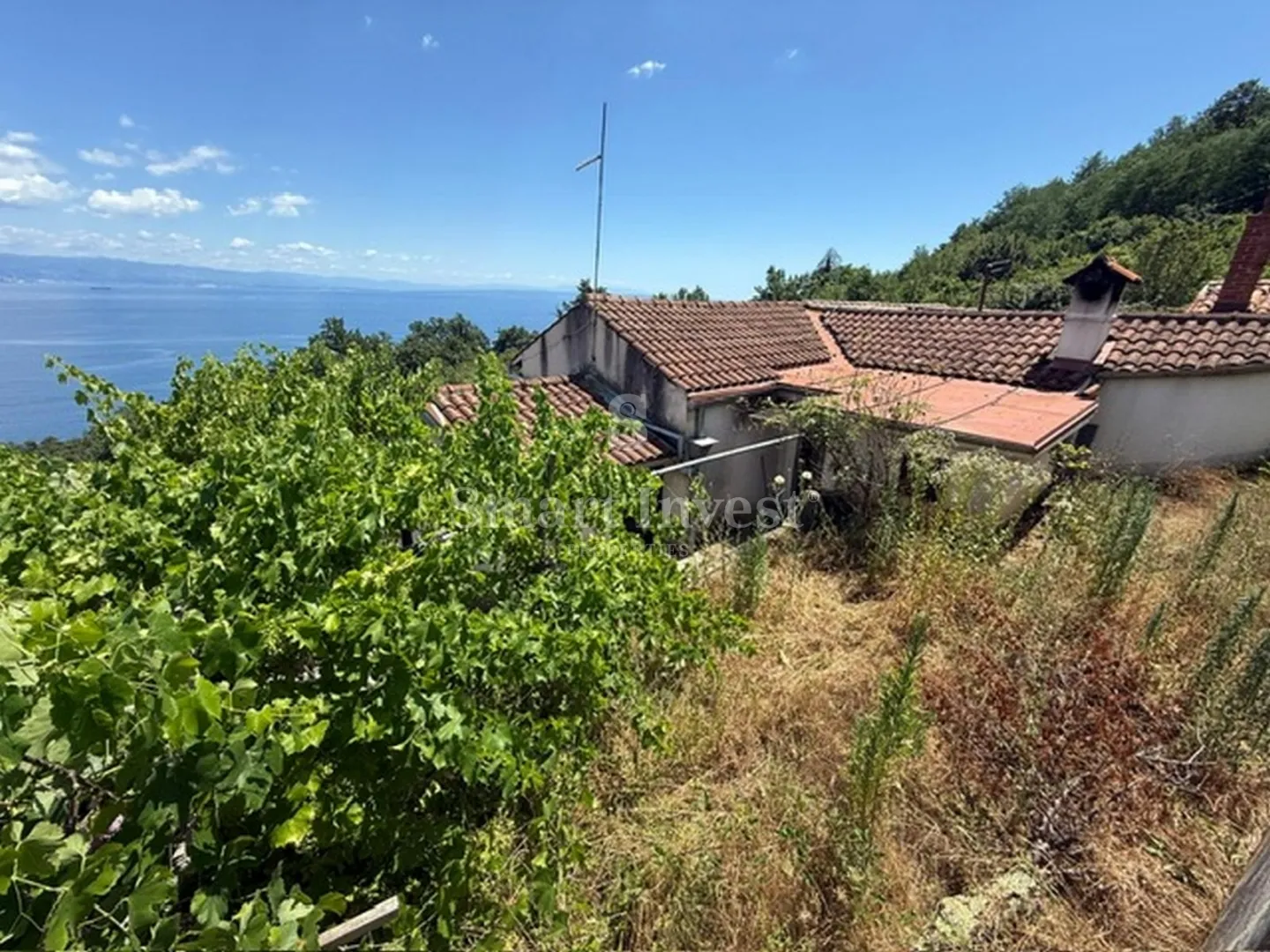 lovran, starina s velikom okućnicom i pogledom na more, sa velikim potencijalom! - slika 21
