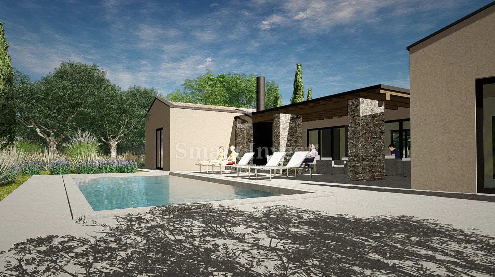istra - gračišće, građevinsko zemljište s projektom, 1100 m2 - slika 12