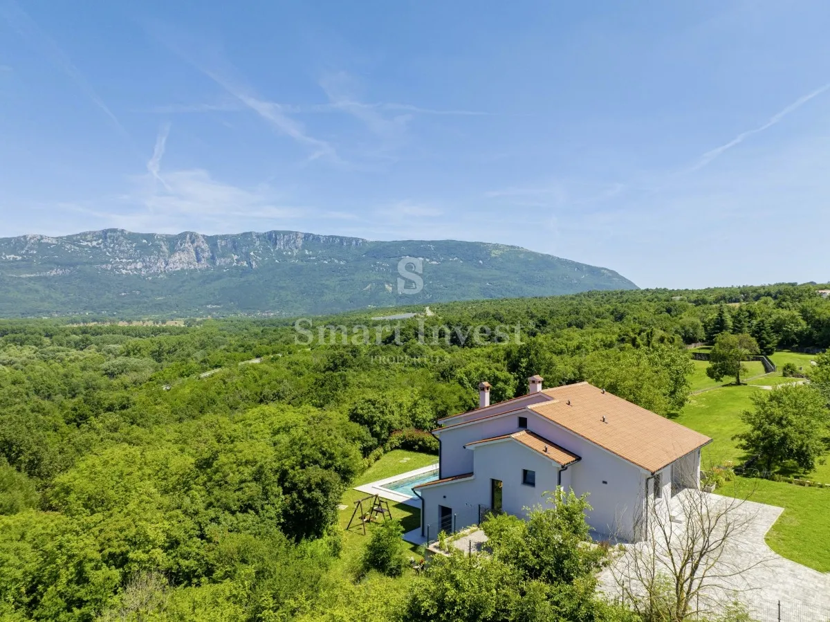 labin - rabac, nova moderna vila s bazenom 7 km od mora - slika 57