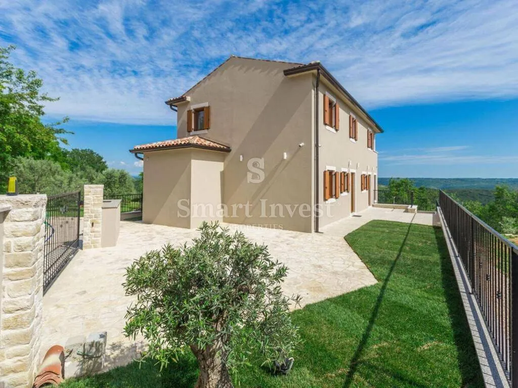 buje, kamena villa s bazenom i pogledom na more - slika 31