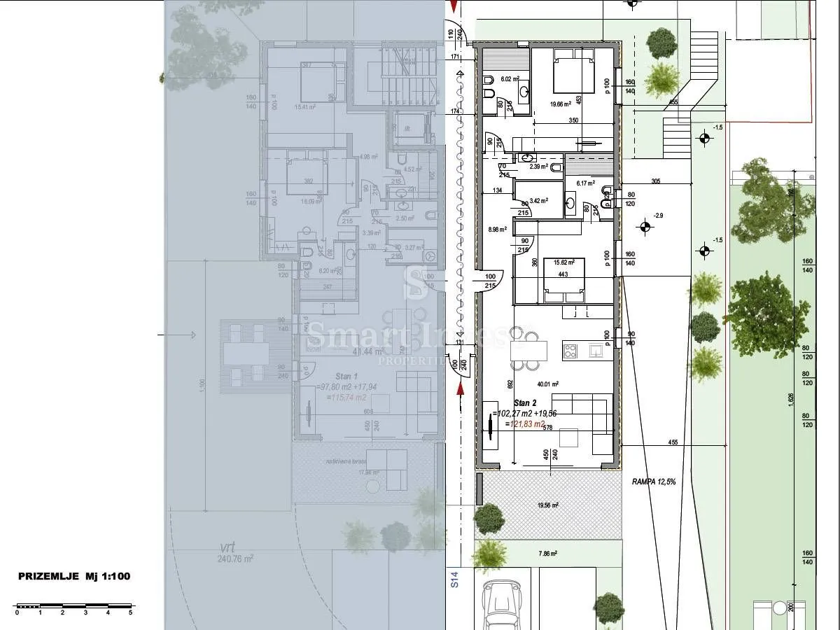 rovinj - centar, vrhunska novogradnja 2s+db, 122 m2, s garažom (s2) - slika 2