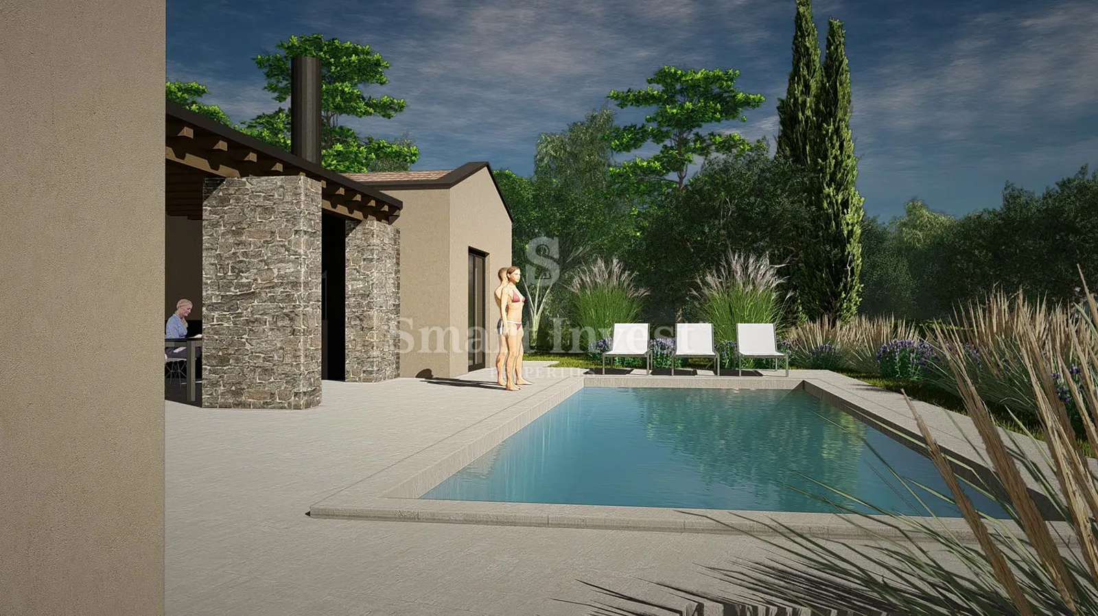 istra - gračišće, građevinsko zemljište s projektom, 1375 m2 - slika 7