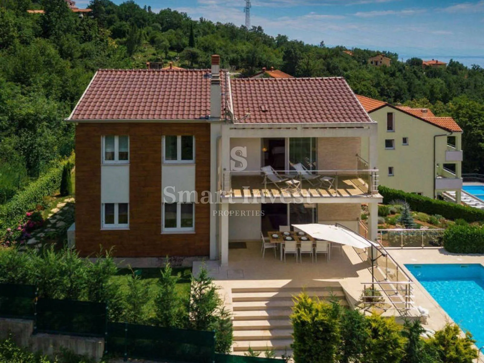 ičići, moderna vila s bazenom i prekrasnim pogledom na more - slika 8