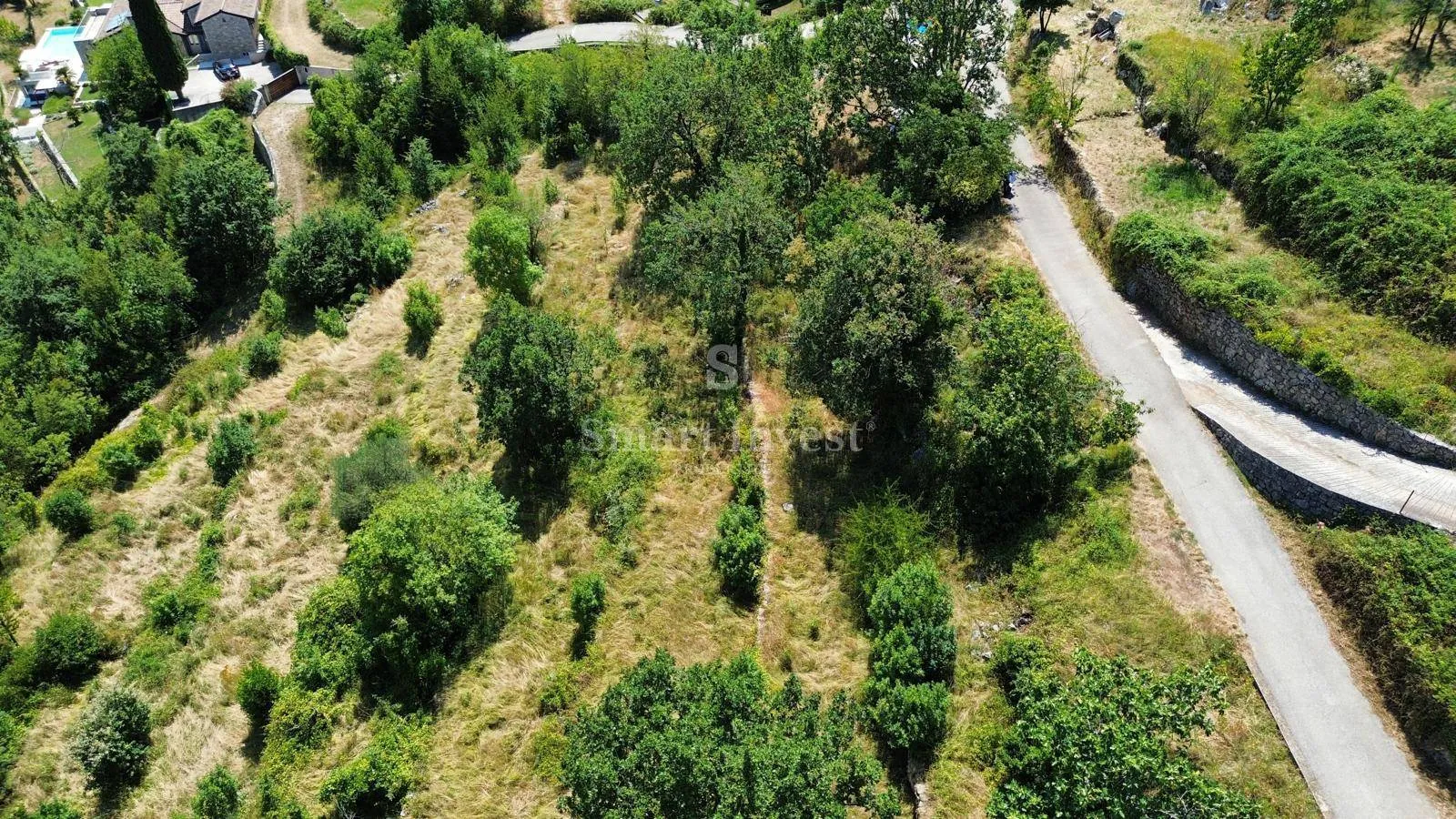 lovran - okolica, zemljište s pogledom na more i građevinskom dozvolom za vilu - slika 8