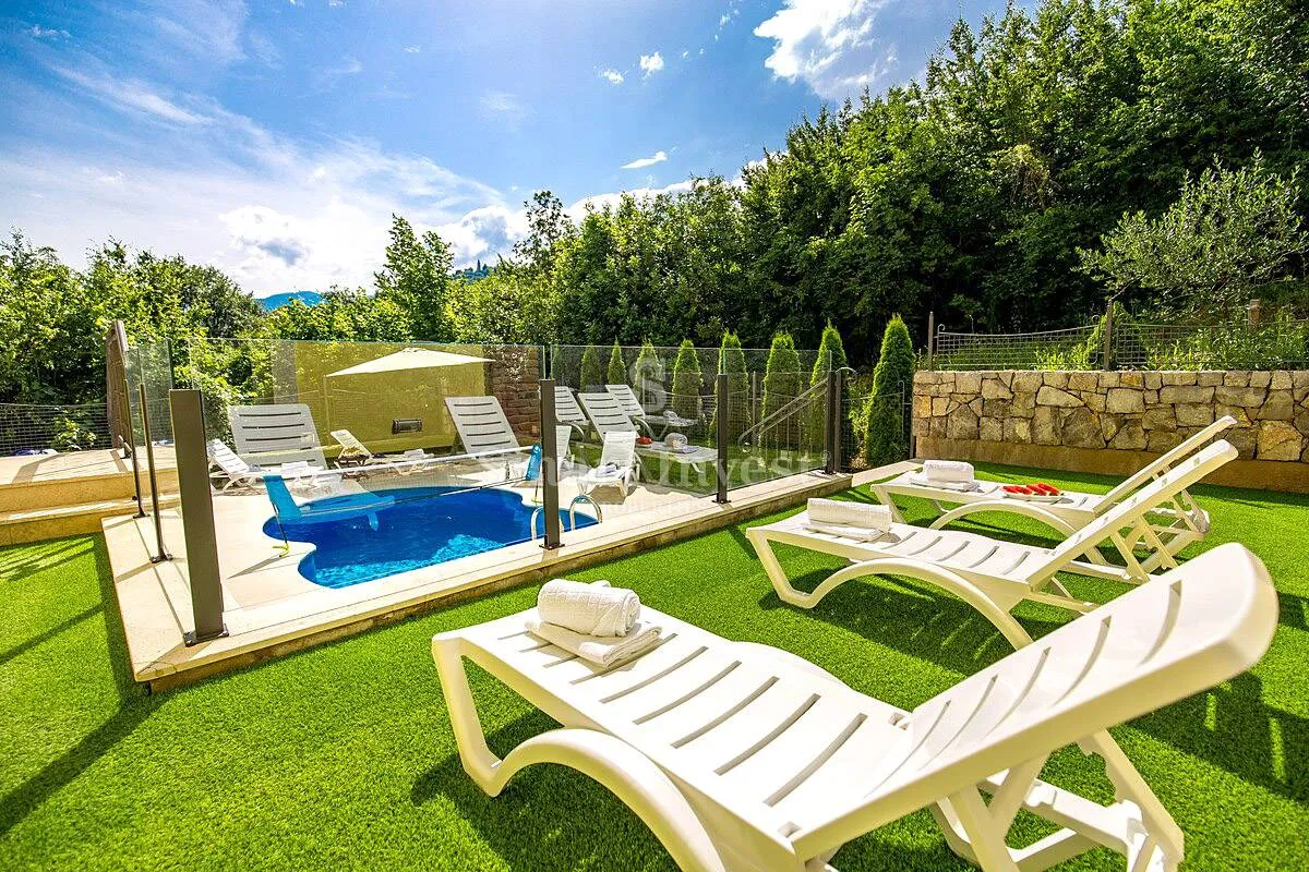opatija okolica, prekrasna vila s bazenom i pogledom na more u mirnom okuženju, prodaja - slika 7