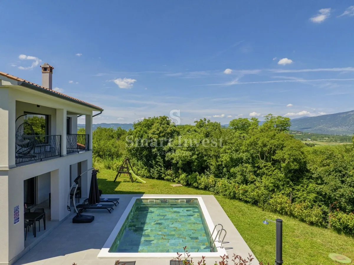 labin - rabac, nova moderna vila s bazenom 7 km od mora - slika 11