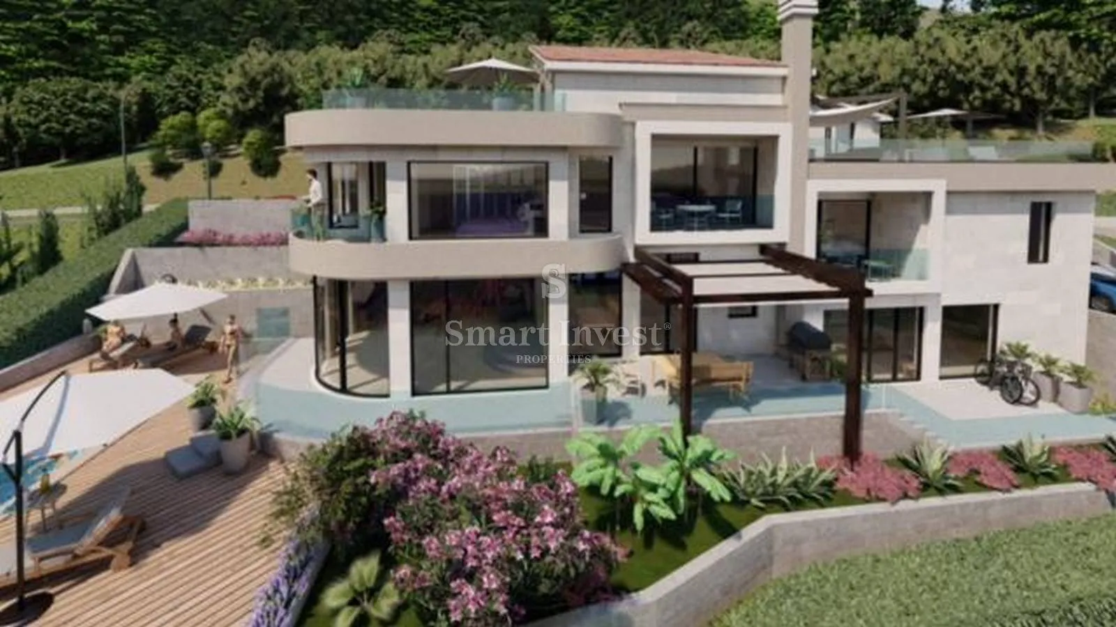MOŠČENIČKA DRAGA, SVETA JELENA - zemljište sa pravomoćnom građevinskom dozvolom - Sveta Jelena, Mošćenička Draga