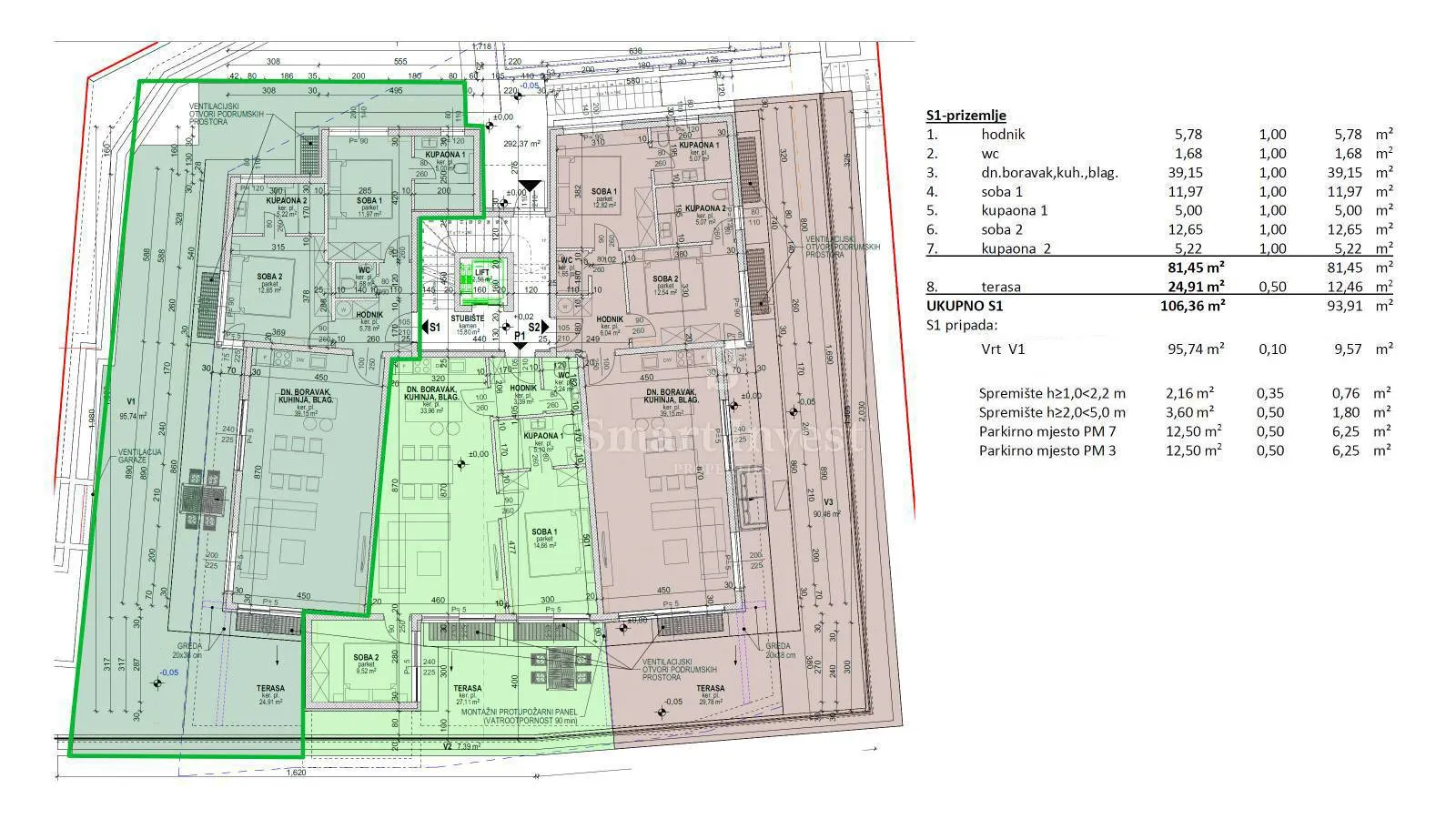 opatija, stan 2s+db s pogledom na more, u novogradnji s bazenom (s1) - slika 52