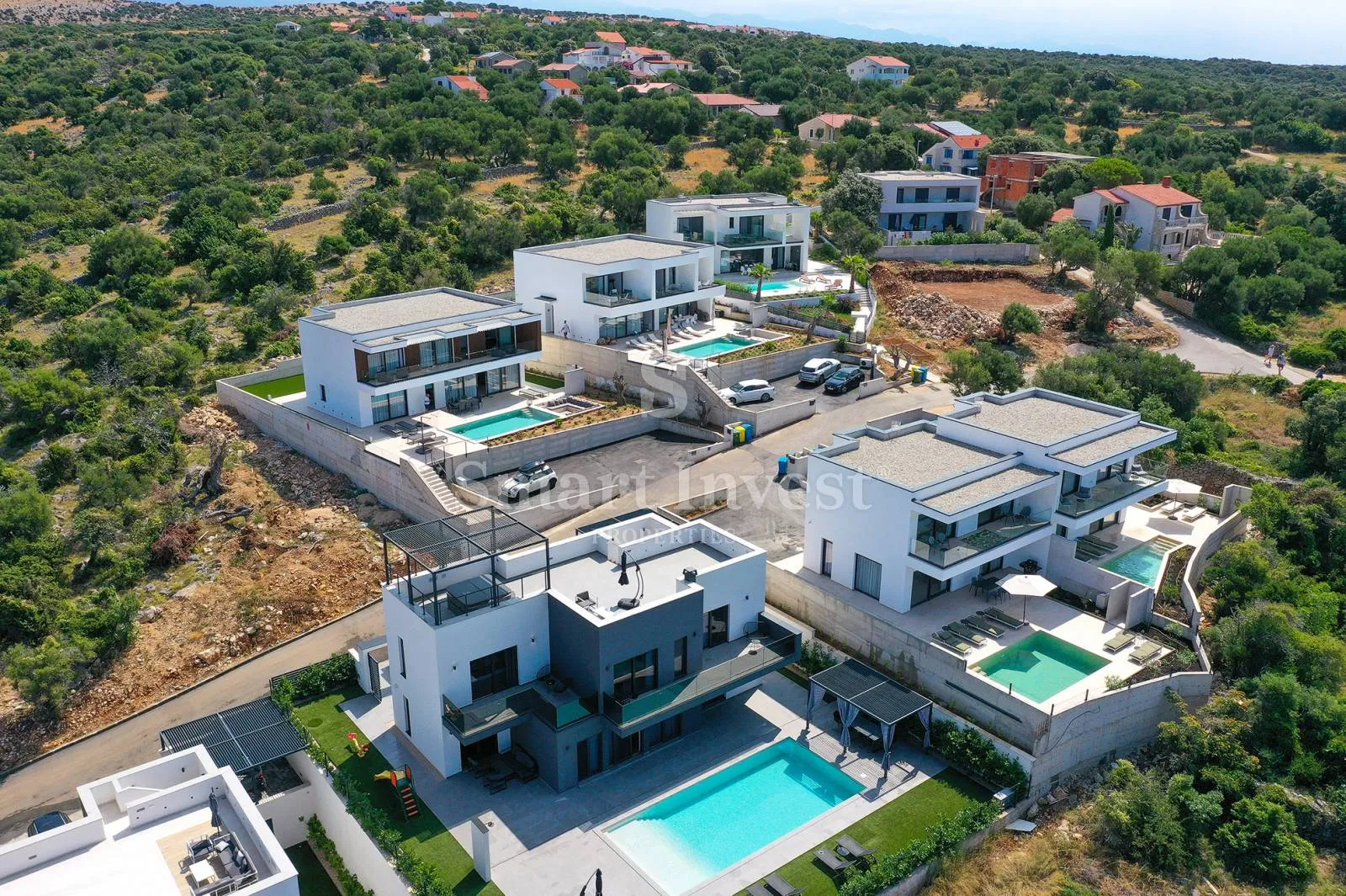 otok pag, luksuzna vila s bazenom i pogledom na more, 100 m od mora! - slika 9
