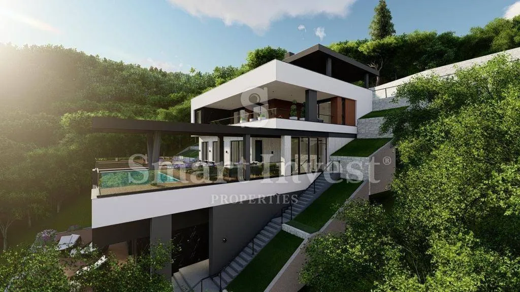 ičići, zemlljište s građevinskom dozvolom za vilu s pogledom na more - slika 8