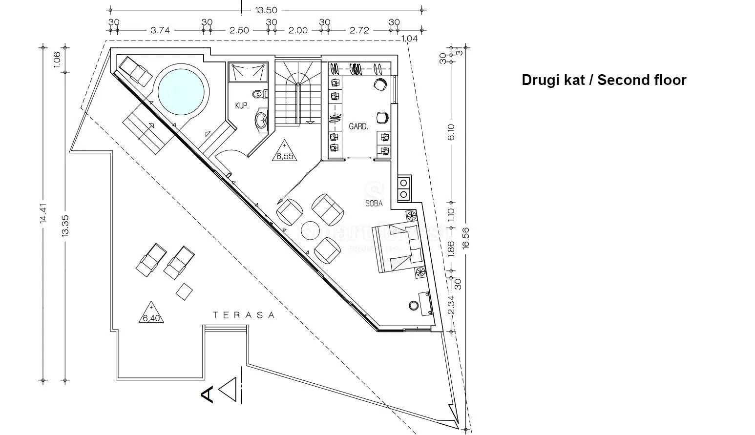 opatija - centar, ekskluzivna vila s pogledom na more, 100 m od mora! - slika 47
