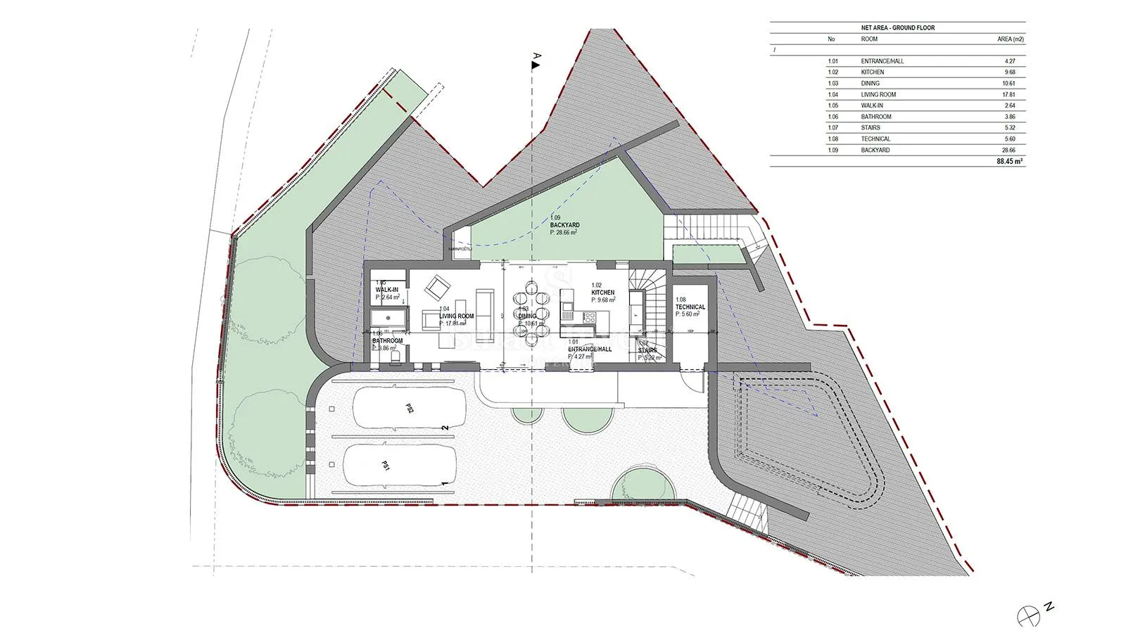 labin, građevinsko zemljište od 435 m2 s idejnim rješenjem - slika 16
