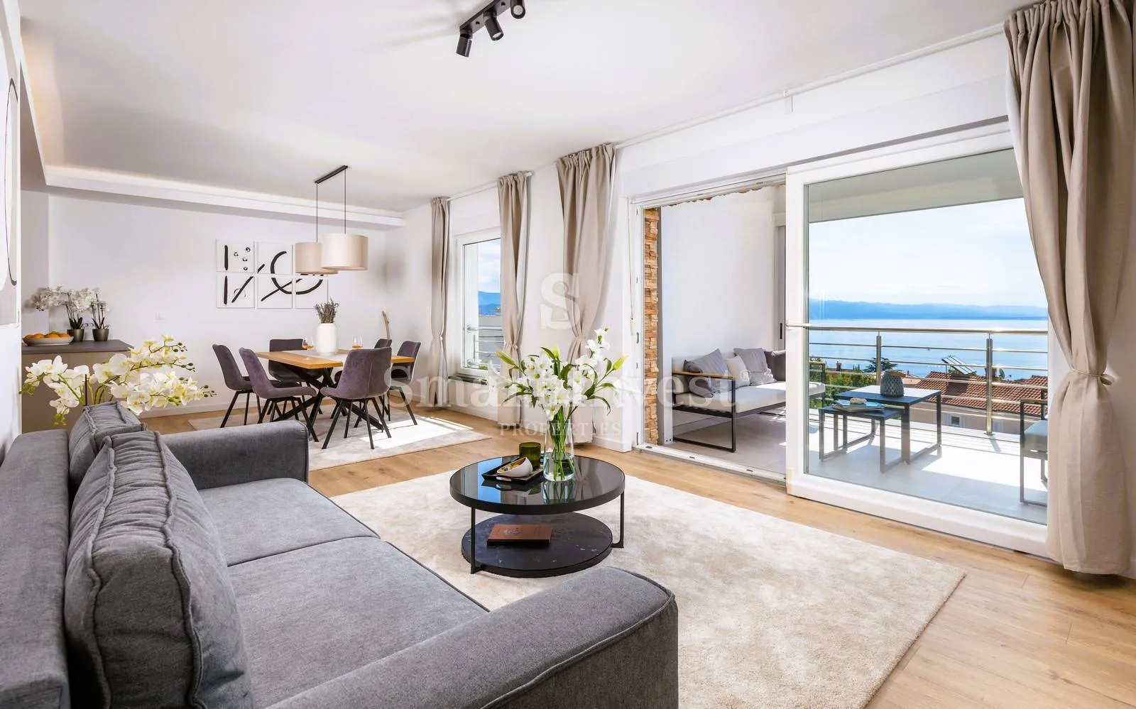 ičići, elegantni stan s panoramskim pogledom na more od 121,70 m2 - slika 2
