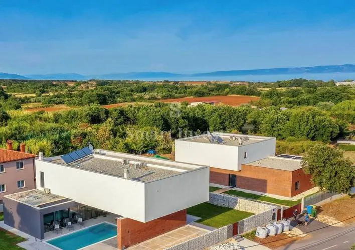ližnjan, moderna arhitektonska vila s pogledom na more - slika 22