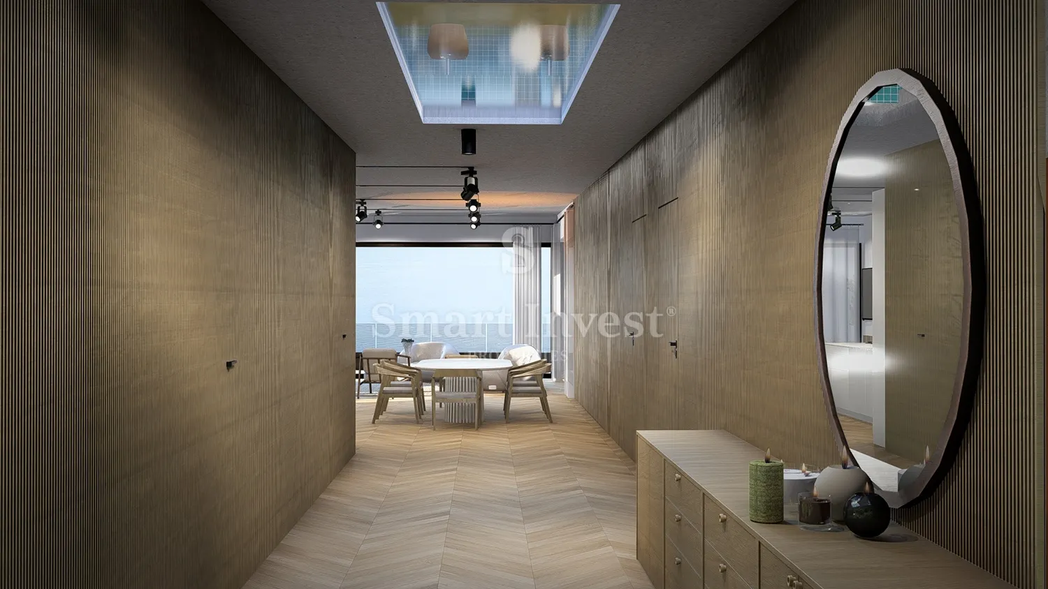 ičići, raskošni penthouse 3s+db s krovnom terasom i bazenom (a7) - slika 11
