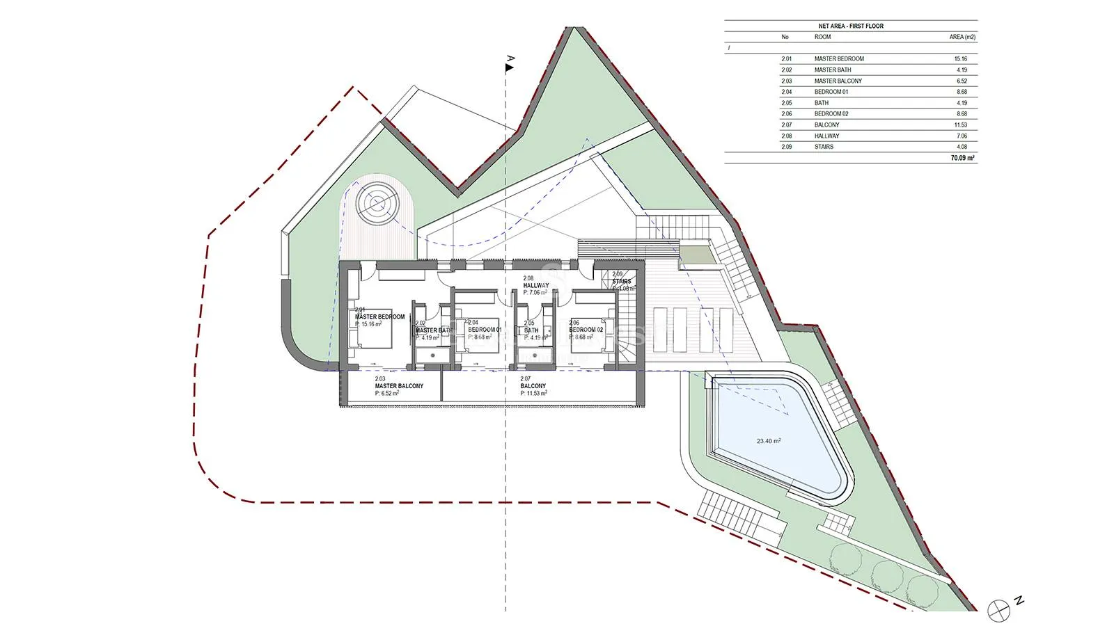 labin, građevinsko zemljište od 435 m2 s idejnim rješenjem - slika 17