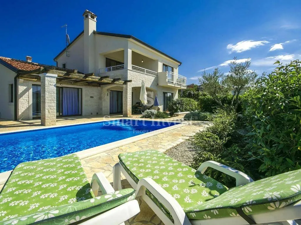 istra, poreč - okolica, vila s panoramskim pogledom na more - slika 47