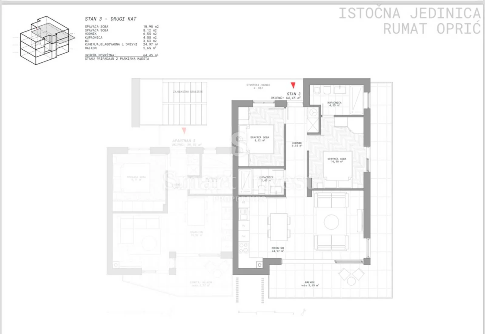 ika, moderna novogradnja, stan od 77,70 m2 - slika 4