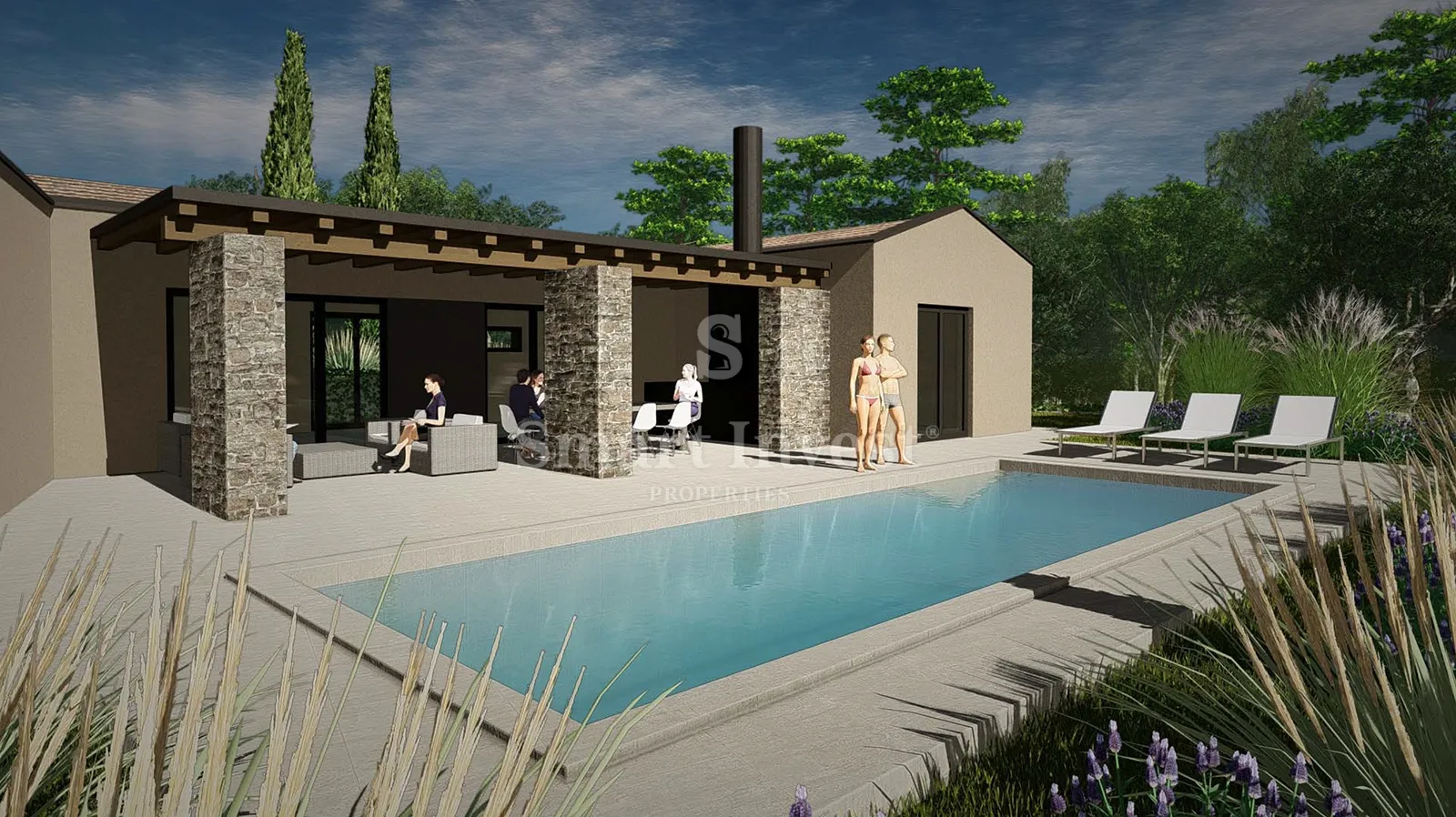 istra - gračišće, građevinsko zemljište s projektom, 1375 m2 - slika 9