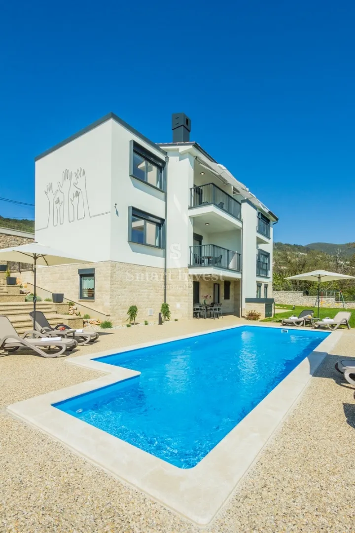 ika - oprić, vila s 4 apartmana i panoramskim pogledom na more - slika 4