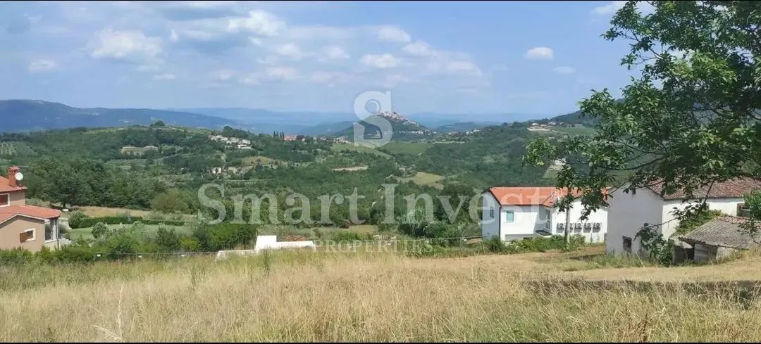 motovun, zemljište i kuća s pogledom na motovun - slika 2