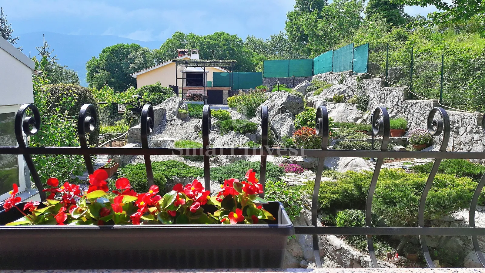 matulji - jušići, kuća u nizu s 3 stana, pogledom na more, konobom i garažom - slika 49