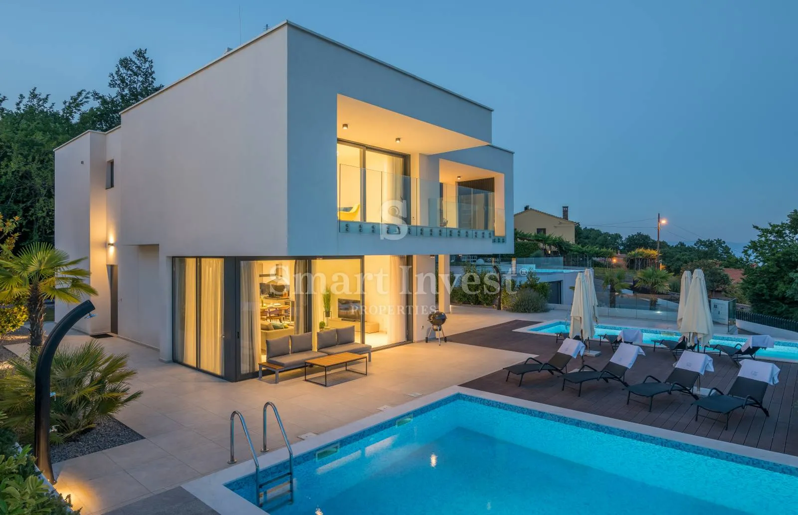 veprinac, moderna villa s bazenom i pogledom na more - slika 31